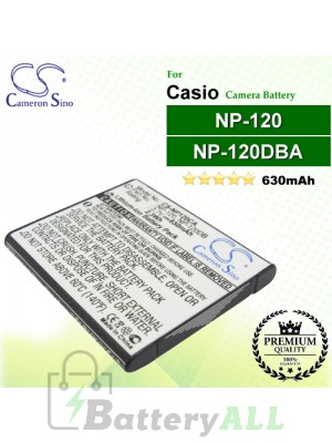 CS-NP120CA For Casio Camera Battery Model NP-120 / NP-120DBA