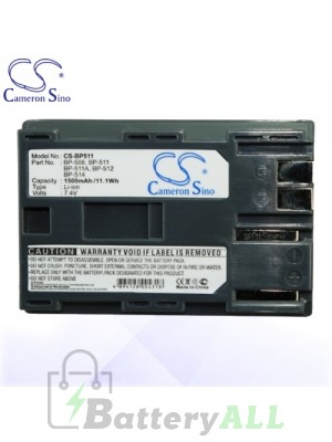 CS Battery for Canon EOS 30D / 300D / 40D / 50D Digital SLR Battery 1500mah CA-BP511