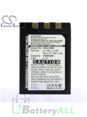 CS Battery for Olympus Camedia X-1 / X-2 / X-3 / X-500 Battery 1090mah CA-LI10B