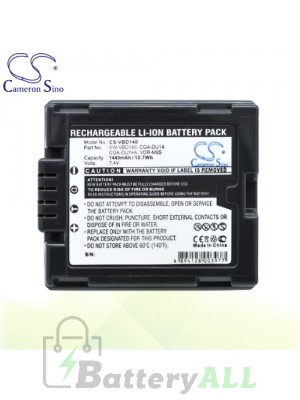 CS Battery for Panasonic VDR-D100 / VDR-D100EB-S / VDR-D150 Battery 1440mah CA-VBD140