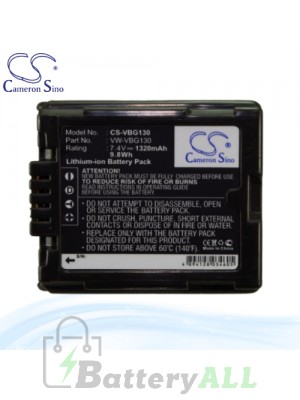 CS Battery for Panasonic SDR-H250 / SDR-H280 / SDR-H80 Battery 1320mah CA-VBG130