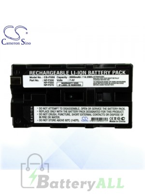 CS Battery for Sony HVR-M10N (Videocassette recorder) Battery 2000mah CA-F550