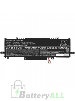 CS Battery Asus C31N1841 / Asus Zenbook 14 UX434F Battery CS-AUX434NB