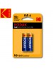 Kodak MAX Alkaline AA / R6P(UM-3) / IMPA 792403 / MN1500 1.5V Battery (2 pack)