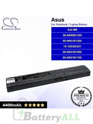 CS-AUM6NB For Asus Laptop Battery Model 15-100360301 / 90-N951B1000 / 90-N951B1100 / 90-N951B1200 / 90-N998B1200 / A42-M6