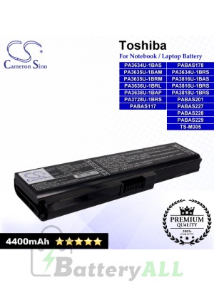 CS-TOU400NB For Toshiba Laptop Battery Model PA3634U-1BAS / PA3634U-1BRS / PA3635U-1BAM / PA3635U-1BRM