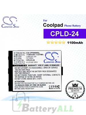 CS-CPD600SL For Coolpad Phone Battery Model CPLD-24