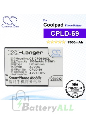 CS-CPD690XL For Coolpad Phone Battery Model CPLD-69