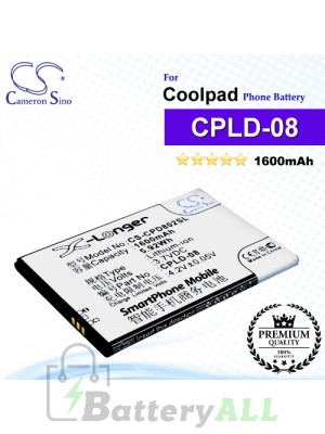 CS-CPD802SL For Coolpad Phone Battery Model CPLD-08