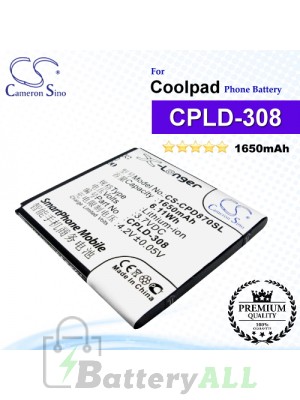 CS-CPD870SL For Coolpad Phone Battery Model CPLD-308