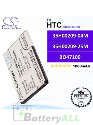 CS-HTD606XL For HTC Phone Battery Model 35H00209-04M / 35H00209-25M / BO47100