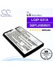 CS-LKU250SL For LG Phone Battery Model LGIP-531A / SBPL0088801