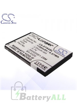 CS Battery for Dopod HTC 35H00061-26M / BA S320 / HTC Opal / Opal 100 Battery PHO-DTS4SL