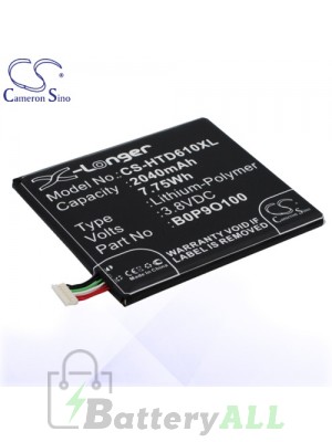 CS Battery for HTC BOP90100 / HTC A3QHD / D610 / D610n / D610t Battery PHO-HTD610XL