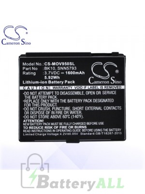 CS Battery for Motorola BK10 / SNN5793 / SNN5793A / Nextel i296 Battery PHO-MOV950SL