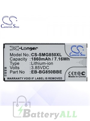 CS Battery for Samsung EB-BG850BBE / EB-BG850BBC / Galaxy Alpha Battery PHO-SMG850XL
