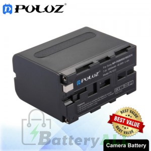 PULUZ NP-F930 / 950 / 960 / 970 7.4V 6600mAh Camera Battery for Sony FDR-AX1E / HDR-FX1000E / HDR-AX2000E PU1037
