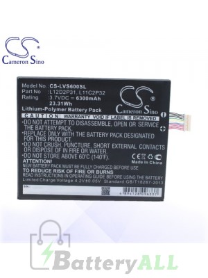 CS Battery for Lenovo L11C2P31 / L11M2P31 / L12D2P31 Battery TA-LVS600SL